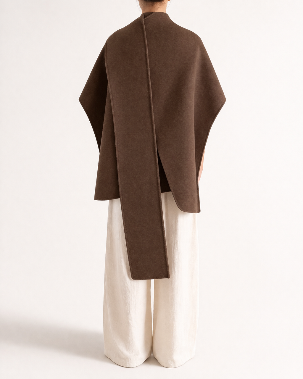 Wool Cape Top with Scarf