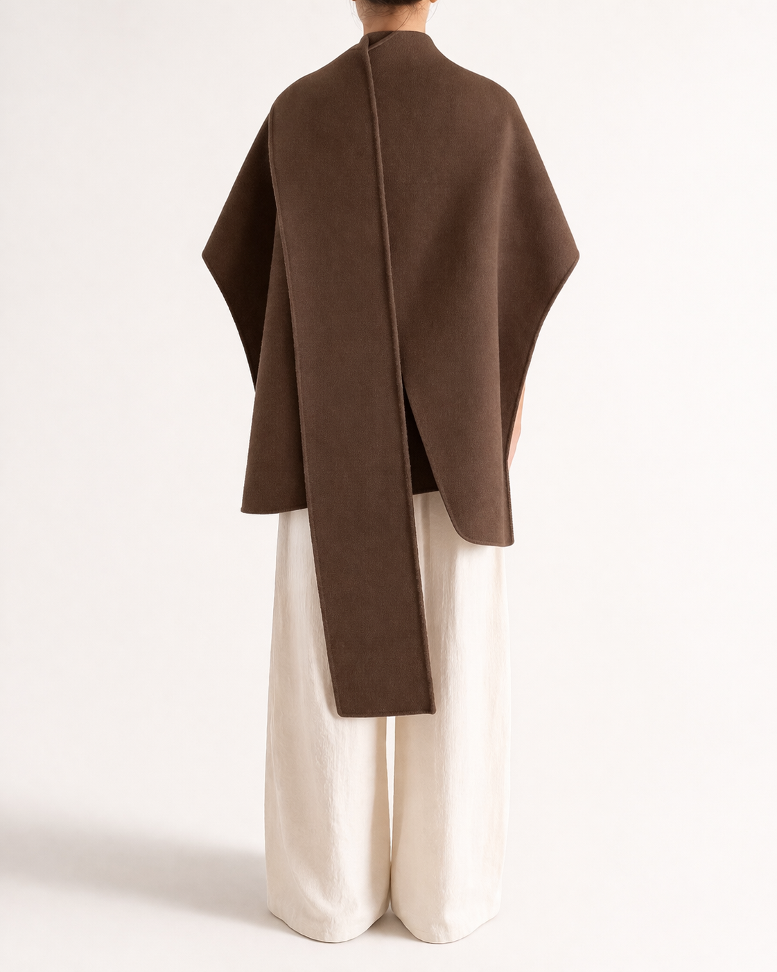 Wool Cape Top with Scarf