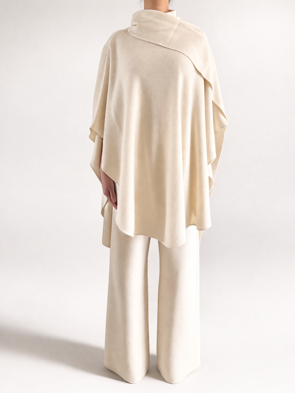 Draped Knit Cape