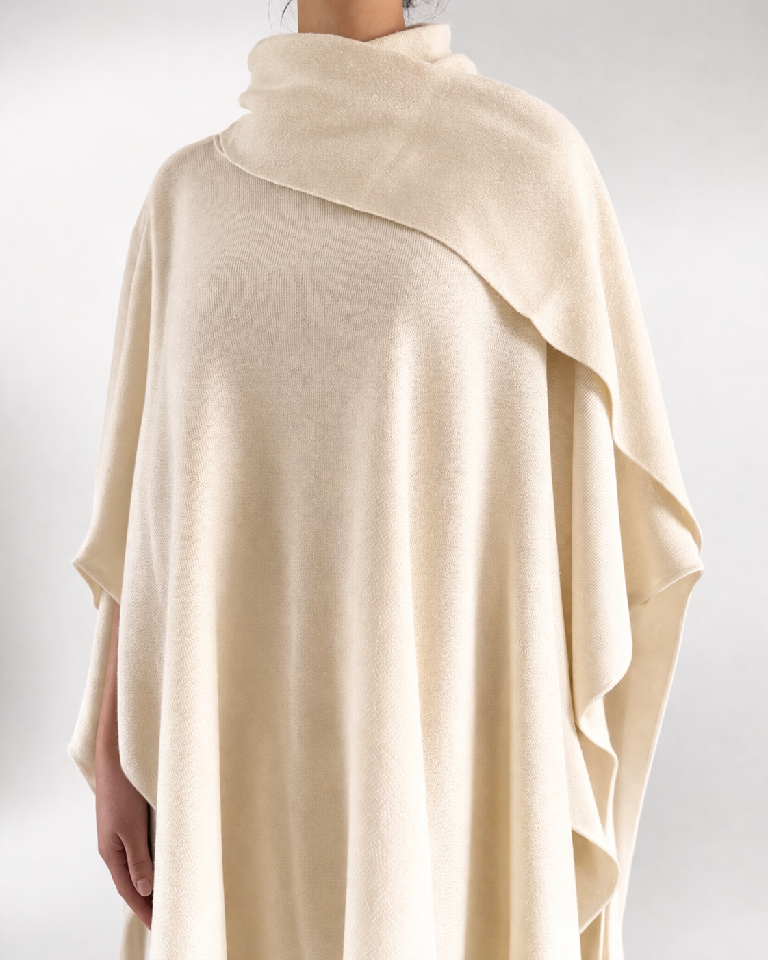 Draped Knit Cape