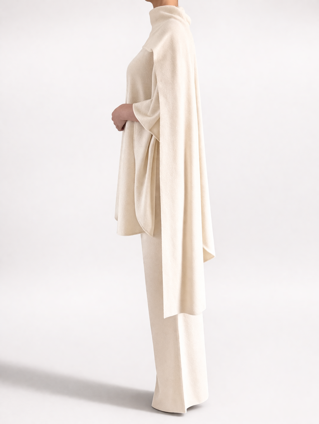 Draped Knit Cape