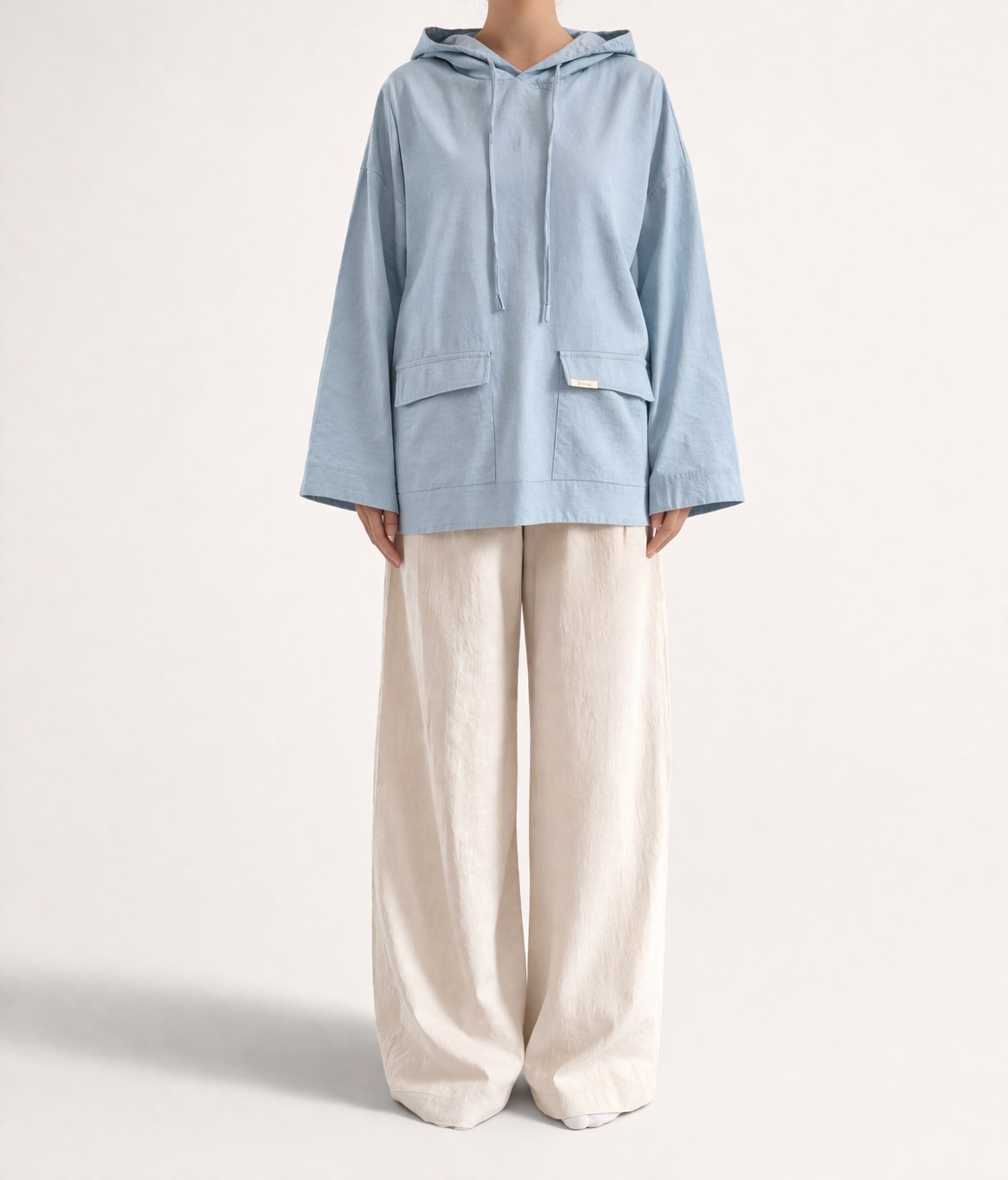 Relaxed Hoodie Blouse