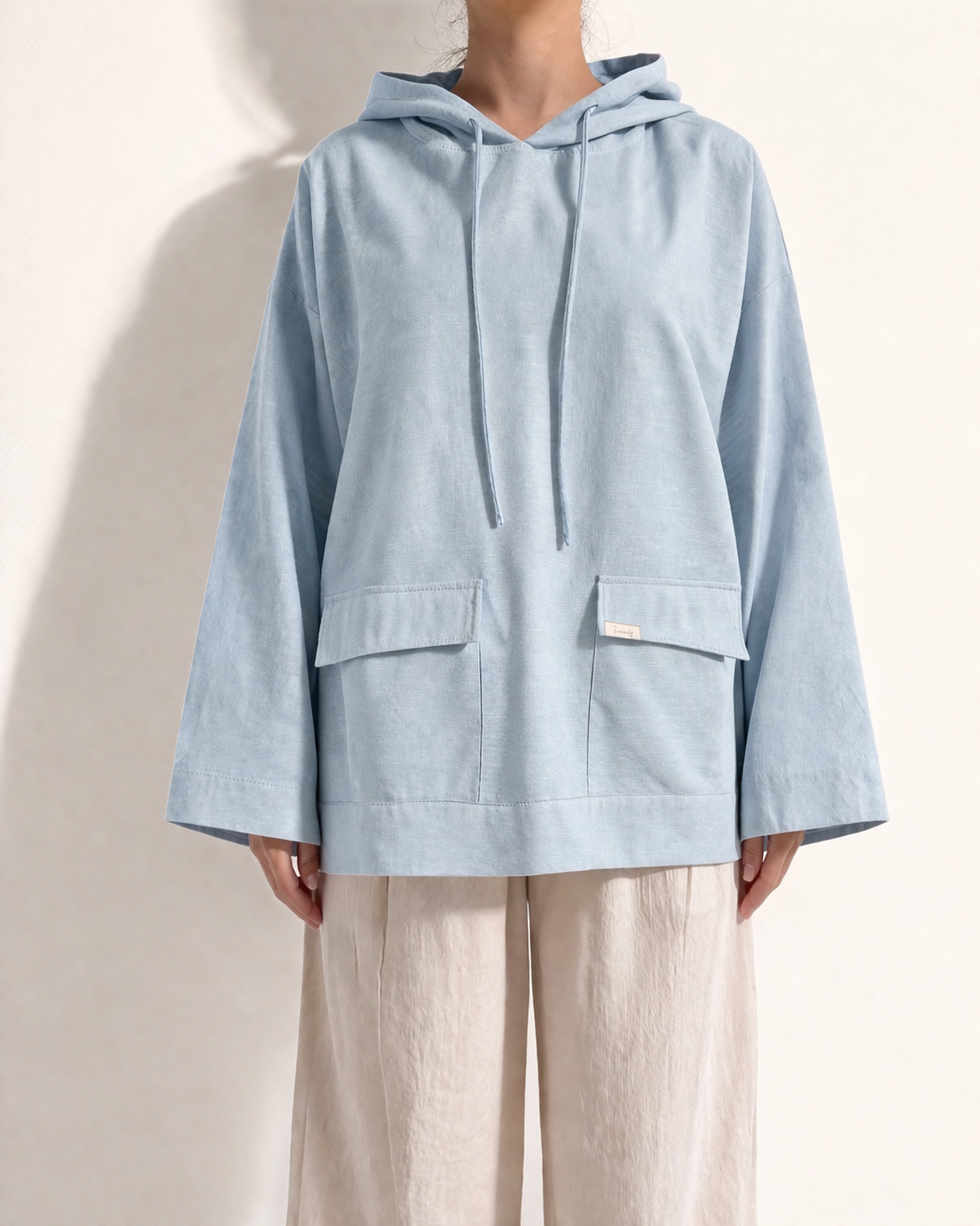 Relaxed Hoodie Blouse