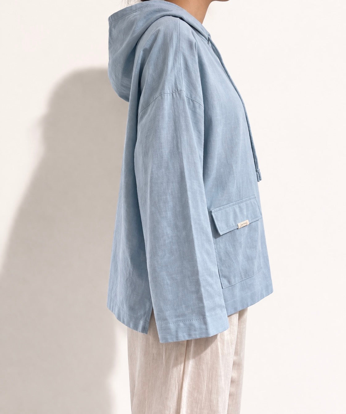 Relaxed Hoodie Blouse