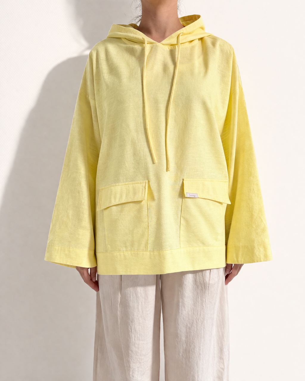 Relaxed Hoodie Blouse